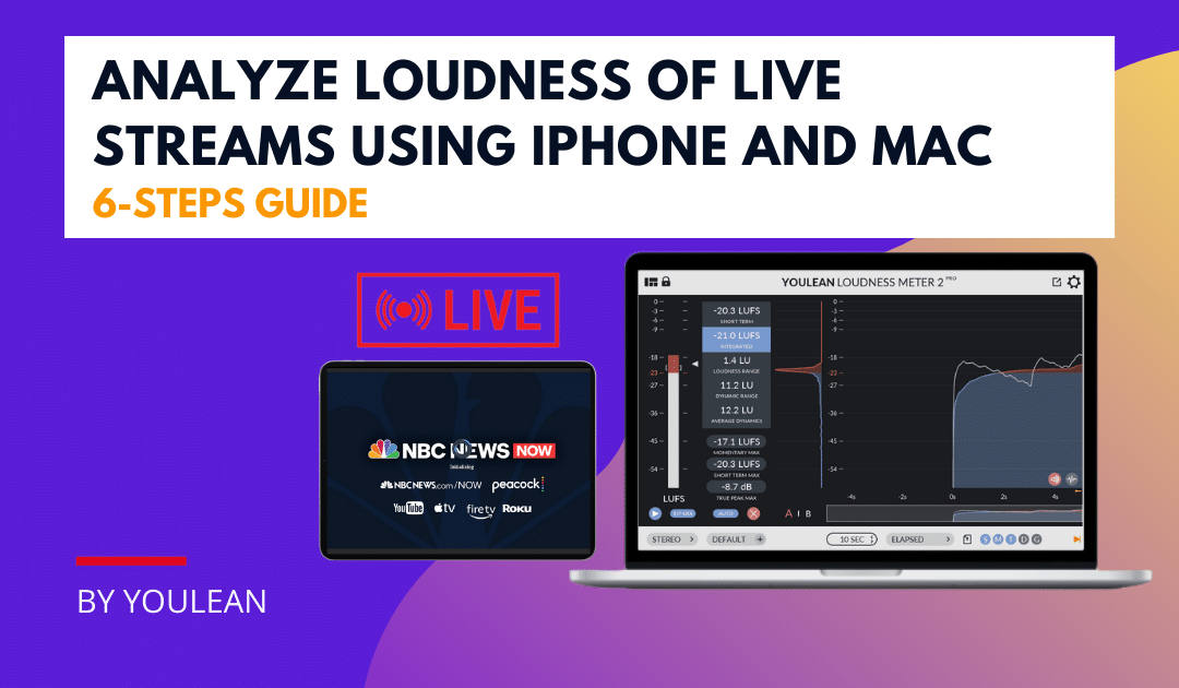 How to Analyze Loudness of Live Streams Using iPhone and Mac?